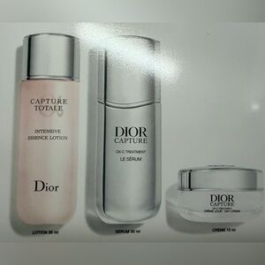 Dior Capture High-Performance Anti-Aging Correction Ritual 
Lotion Serum & Cream
